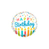 Qualatex 4 inch BIRTHDAY CANDLES MINI SHAPE (AIR-FILL ONLY) Foil Balloon 25184-Q-U