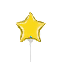 Qualatex 4 inch MINI STAR - CITRINE YELLOW (AIR-FILL ONLY) Foil Balloon 22882-Q-U