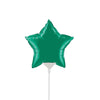 Qualatex 4 inch MINI STAR - EMERALD GREEN (AIR-FILL ONLY) Foil Balloon 22850-Q-U
