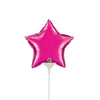 Qualatex 4 inch MINI STAR - MAGENTA (AIR-FILL ONLY) Foil Balloon 99341-Q-U