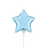 Qualatex 4 inch MINI STAR - PEARL LIGHT BLUE (AIR-FILL ONLY) Foil Balloon 54565-Q-U