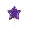 Qualatex 4 inch MINI STAR - QUARTZ PURPLE (AIR-FILL ONLY) Foil Balloon 22856-Q-U