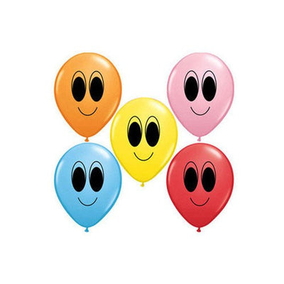Qualatex 5 inch GOOGLE EYES Latex Balloons 93651-Q