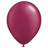 Qualatex 5 inch QUALATEX PEARL BURGUNDY Latex Balloons 43578-Q