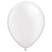 Qualatex 5 inch QUALATEX PEARL WHITE Latex Balloons 43597-Q