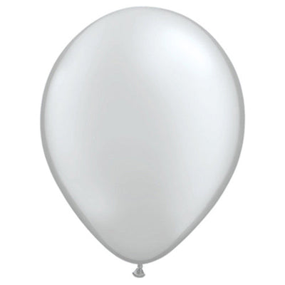Qualatex 5 inch QUALATEX SILVER Latex Balloons 43603-Q