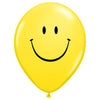 Qualatex 5 inch SMILE FACE - YELLOW Latex Balloons 39270-Q