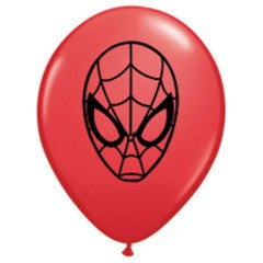 Qualatex 5 inch ULTIMATE SPIDER-MAN FACE Latex Balloons