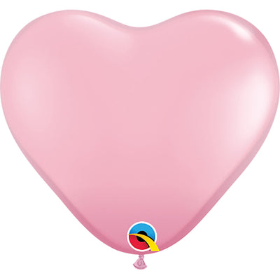 Qualatex 6 inch HEARTS - PINK Latex Balloons