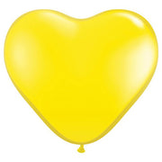 Qualatex 6 inch HEARTS - YELLOW (10 PK) Latex Balloons 13794-Q-10