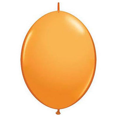 Qualatex 6 inch QUICKLINK - ORANGE Latex Balloons 90179-Q