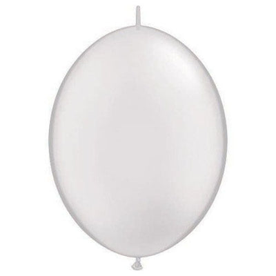 Qualatex 6 inch QUICKLINK - PEARL WHITE Latex Balloons 90268-Q