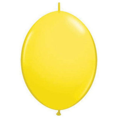 Qualatex 6 inch QUICKLINK - YELLOW Latex Balloons 90174-Q
