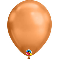 Qualatex 7 inch CHROME - COPPER Latex Balloons 12937-Q