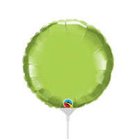 Qualatex 9 inch CIRCLE - LIME GREEN (AIR-FILL ONLY) Foil Balloon 64057-Q-U