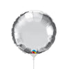 Qualatex 9 inch CIRCLE - SILVER (AIR-FILL ONLY) Foil Balloon 22451-Q-U