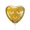 Qualatex 9 inch EYELASHES GOLD (AIR-FILL ONLY) Foil Balloon 20945-Q-U