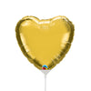 Qualatex 9 inch HEART - METALLIC GOLD (AIR-FILL ONLY) Foil Balloon 36334-Q-U