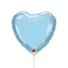 Qualatex 9 inch HEART - PEARL LIGHT BLUE (AIR-FILL ONLY) Foil Balloon 54584-Q-U