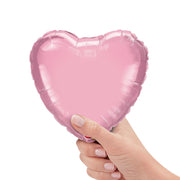 Qualatex 9 inch HEART - PEARL PINK (AIR-FILL ONLY) Foil Balloon 54593-Q-U