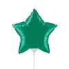 Qualatex 9 inch STAR - EMERALD GREEN (AIR-FILL ONLY) Foil Balloon 24132-Q-U