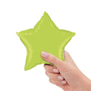 Qualatex 9 inch STAR - LIME GREEN (AIR-FILL ONLY) Foil Balloon 63777-Q-U
