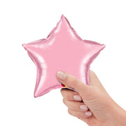 Qualatex 9 inch STAR - PEARL PINK (AIR-FILL ONLY) Foil Balloon 54797-Q-U