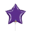 Qualatex 9 inch STAR - QUARTZ PURPLE (AIR-FILL ONLY) Foil Balloon 12770-Q-U
