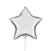 Qualatex 9 inch STAR - SILVER (AIR-FILL ONLY) Foil Balloon 22466-Q-U