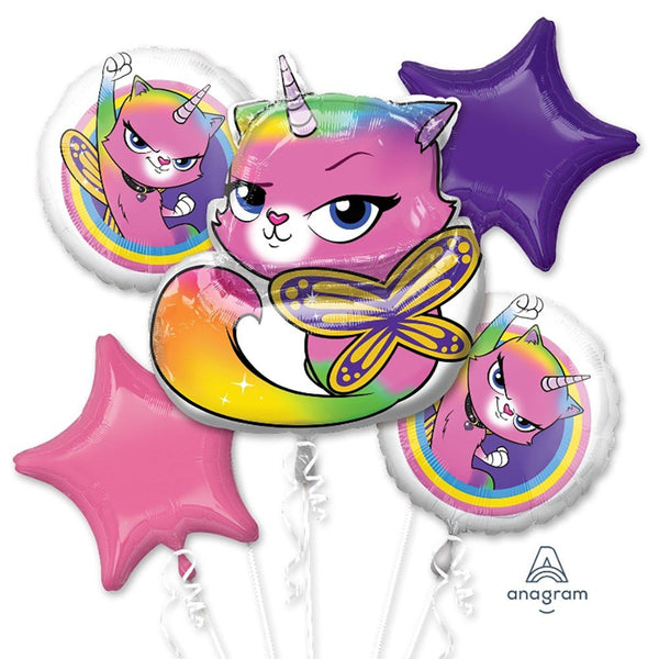 RAINBOW BUTTERFLY UNICORN KITTY BOUQUET - LA Balloons
