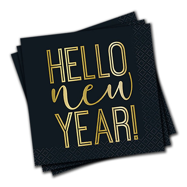 ROARING NEW YEARS BEVERAGE NAPKINS (16 PK) - LA Balloons