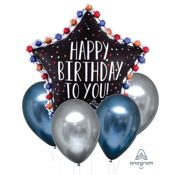 SATIN INFUSED STAR BOUQUET - LA Balloons