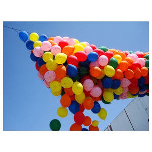 Silver Rainbow BALLOON DROP NET- 14FT X 17FT Balloon Drops BNP17-SR