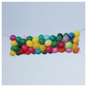 Silver Rainbow BALLOON DROP NET - 7FT X 9FT Balloon Drops BNP7X9-SR