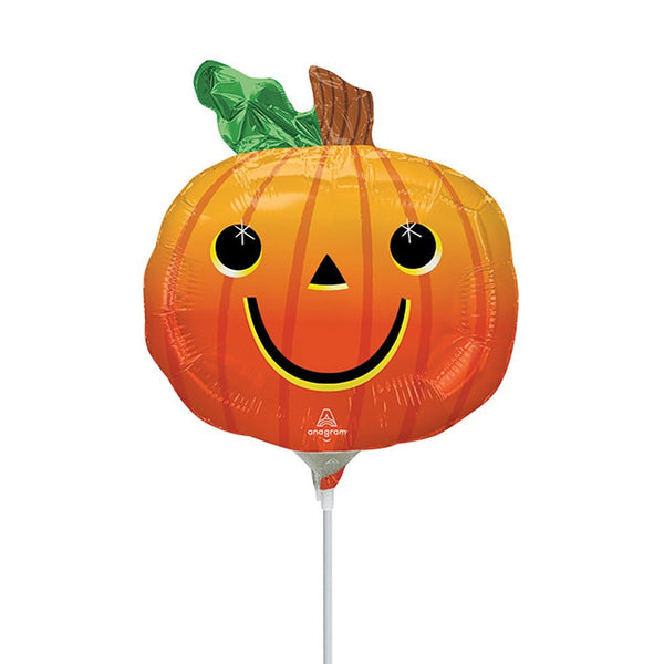 SMILEY PUMPKIN MINI SHAPE (AIR - FILL ONLY) - LA Balloons