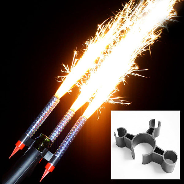 SPARKLER CLIP FOR CHAMPAGNE BOTTLE - TRIPLE - LA Balloons