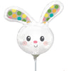 SPOTTED BUNNY HEAD MINI SHAPE (AIR - FILL ONLY) - LA Balloons