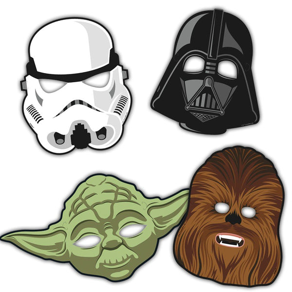 STAR WARS CLASSIC PARTY MASKS (8 PK) - LA Balloons