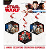 STAR WARS EPISODE VIII HANGING SWIRLS (3 PK) - LA Balloons