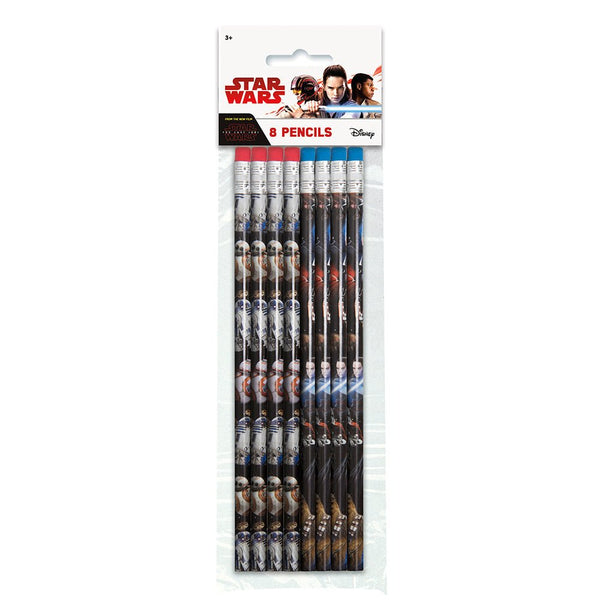 STAR WARS EPISODE VIII PENCILS (8 PK) - LA Balloons
