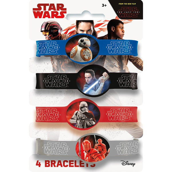 STAR WARS EPISODE VIII STRETCH BRACELETS (4 PK) - LA Balloons