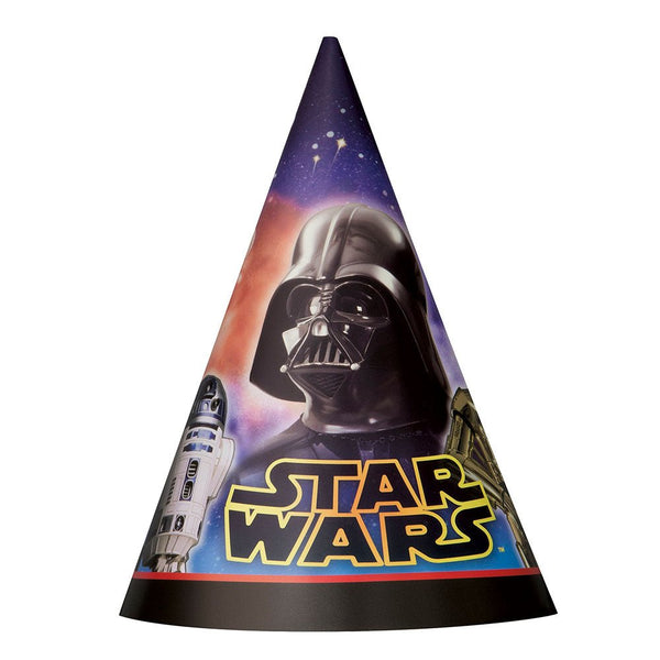 STAR WARS PARTY HATS (8 PK) - LA Balloons