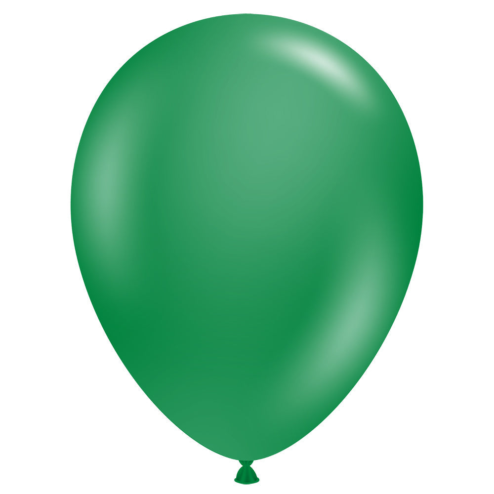 TUFTEX 11 inch TUFTEX CRYSTAL EMERALD GREEN Latex Balloons 10015-M