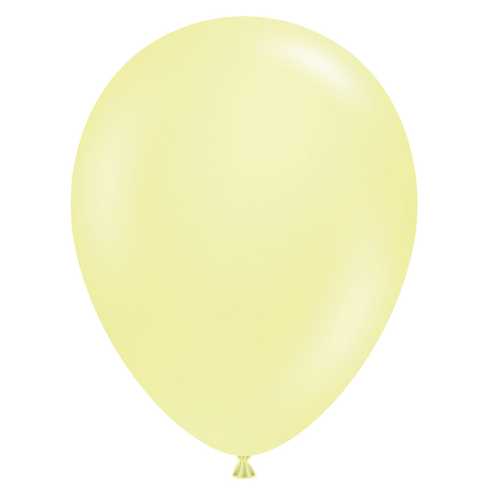 TUFTEX 11 inch TUFTEX LEMONADE YELLOW Latex Balloons 10083-M