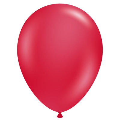 TUFTEX 11 inch TUFTEX METALLIC STARFIRE RED Latex Balloons 10053-M