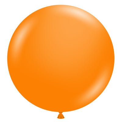 TUFTEX 17 inch TUFTEX CRYSTAL TANGERINE Latex Balloons 17048-M