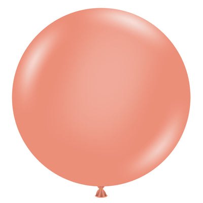 TUFTEX 17 inch TUFTEX METALLIC ROSE GOLD Latex Balloons 17040-M