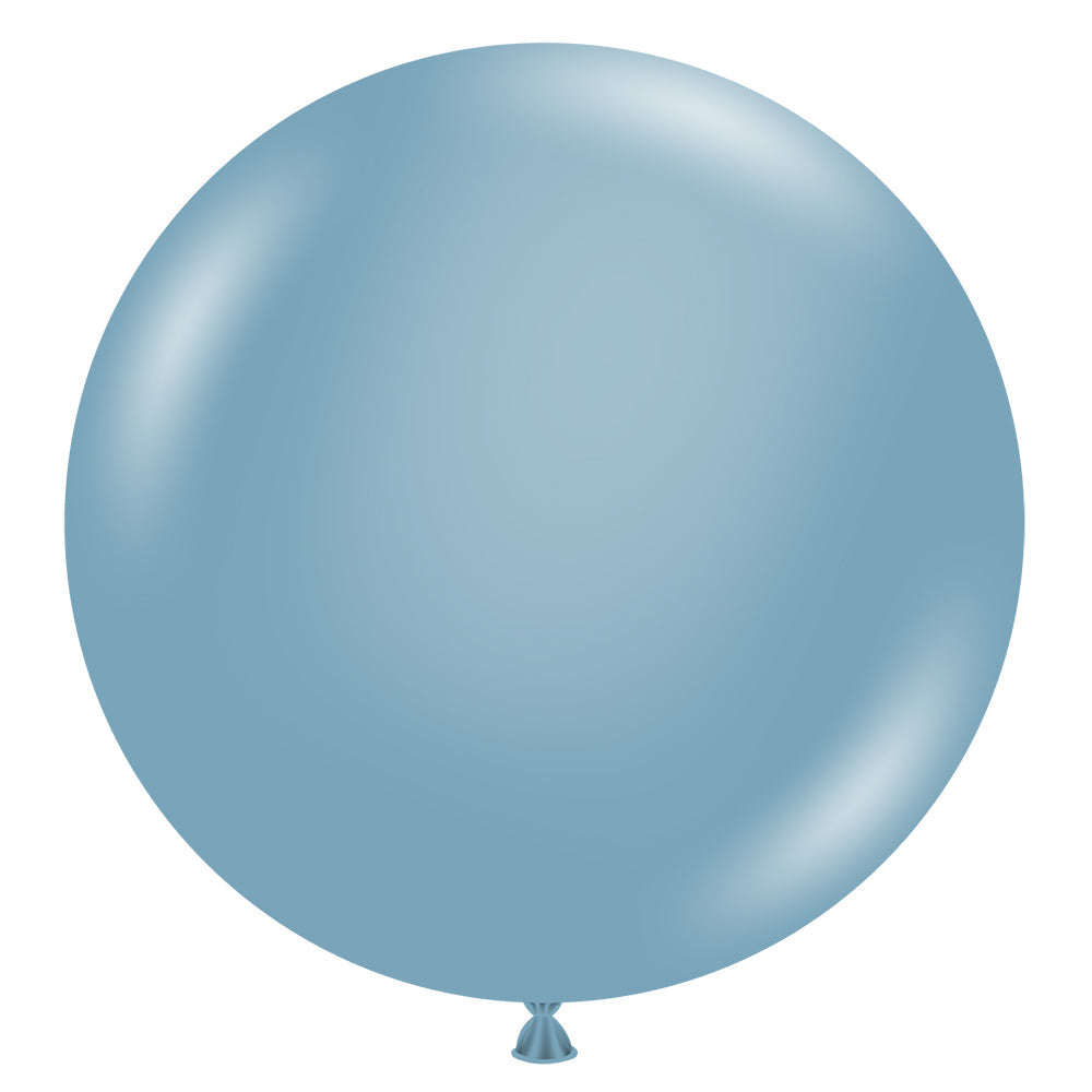 TUFTEX 24 inch TUFTEX BLUE SLATE Latex Balloons 24065-M