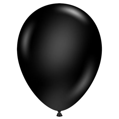 TUFTEX 5 inch TUFTEX BLACK Latex Balloons 15078-M