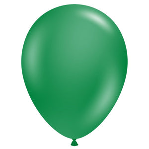 TUFTEX 5 inch TUFTEX CRYSTAL EMERALD GREEN Latex Balloons 15015-M
